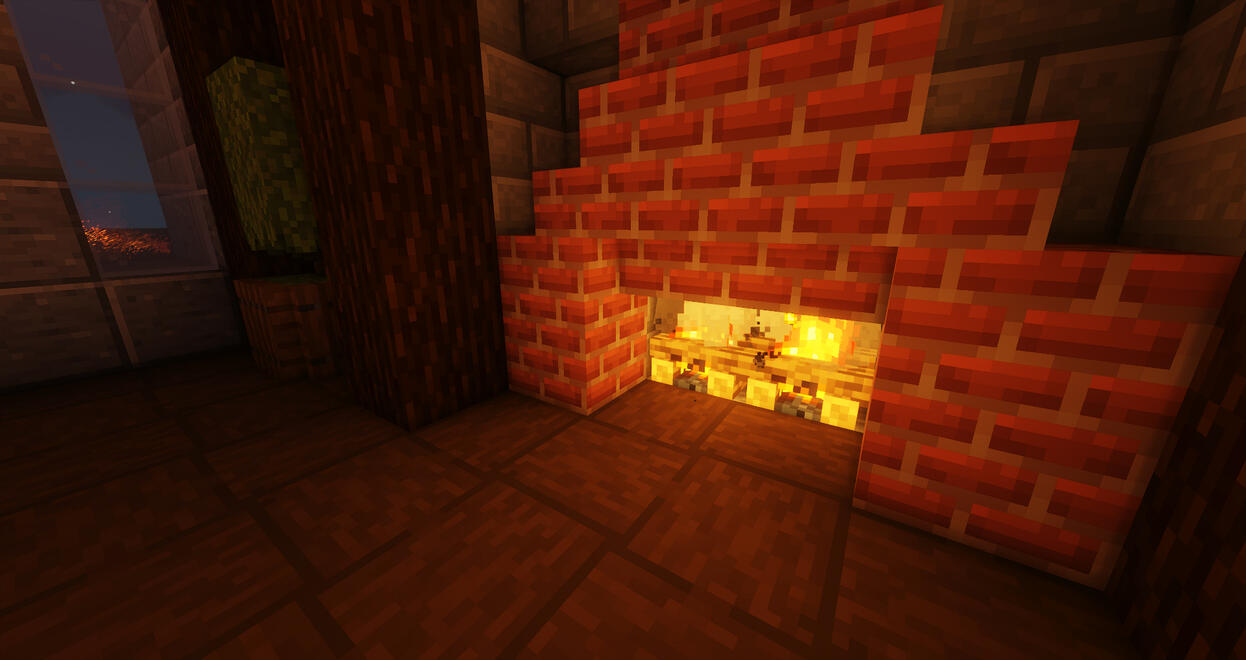 HUB - Library fireplace